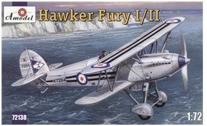 Hawker Fury I/II USAF fighter 1/72 Amodel 72138