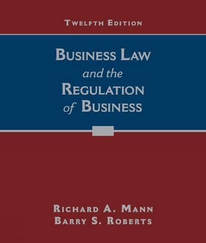 Download Business Law and the Regulation of Business
