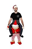 Christmas Piggyback Ride On Tipsy Elf Costume (Standard)