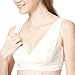 Mamaway Extra Soft Seamless Wireless Nursing Sleep Bra/Bralette for Maternity, Postpartum, and Breastfeeding; Easy Access Crossover Design with Stabilizing Ballet Back (Yellow, X-Large)