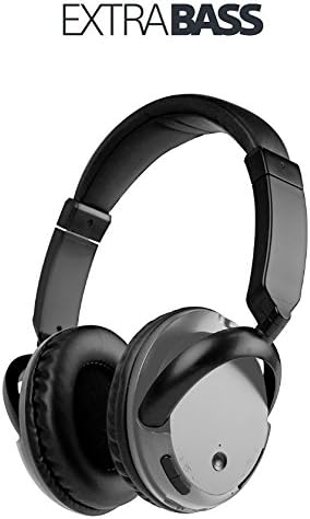 [ Wireless ] Bluetooth Headphone Headset with Mic and 3.5mm Line-in Handsfree for Apple iPhone Samsung Android LG SONY PC Tablet KST-900 (Grey)