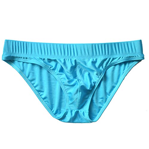 ANJUNIE Mens Thong G-String Underwear Shorts Underpants Soft Briefs Panties Comfort(Sky Blue,S)