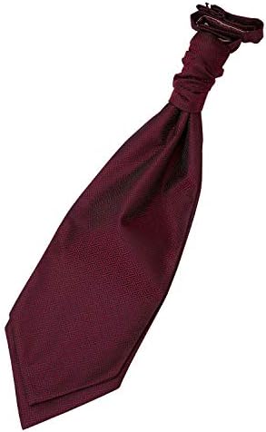 Men Greek Key Patterned Wedding Formal Casual Groom Best Man Classic Scrunchie Pre-Tied Cravat