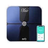 eufy Smart Scale with Bluetooth, Body Fat Scale, Wireless Digital Bathroom Scale, 12 Measurements, Weight/Body Fat/BMI, Fitness Body Composition Analysis, Black/White, lbs/kg
