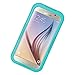 S6 edge Waterproof Case, iThrough Waterproof, Driving Swimming Shock Proof Case, Waterproof Protection up to 20ft/6M, Heavy Duty Protective Carrying Cover Case for Samsung Galaxy S6 edge (Lake Blue)