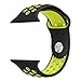 Ocydar Apple Watch Band 42mm, Soft Silicone Nike+ Sport Style Replacement iWatch Strap Band for Apple Watch Series 1 Series 2, Apple Watch Nike+, M/L Size - Black / Volt Yellow
