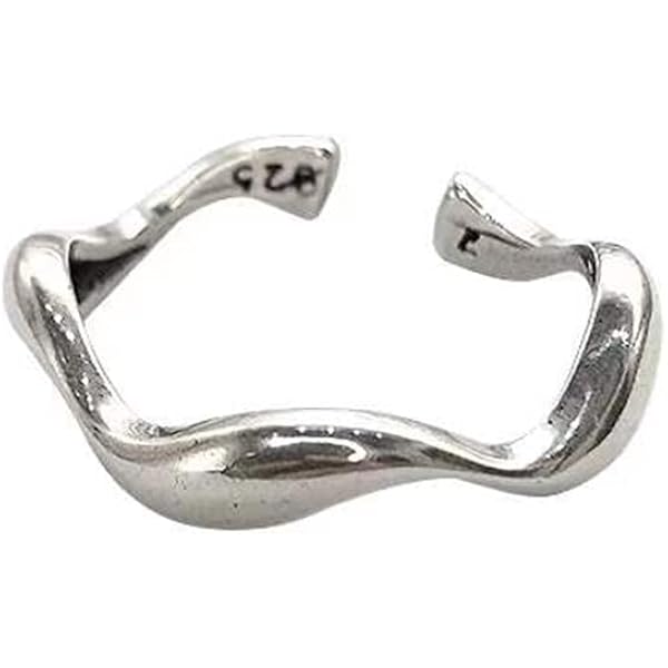 Anillo De Plata De Ley Con Hebilla Gruesa - Tallas O A Z+1, Unisex, Estilo Vintage, Certificado De Autenticidad