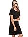 Zeagoo Women's O-Neck Short Sleeve Casual Loose Fit T-Shirt Cotton Dress