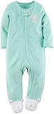 Carter's Baby Girls' Dot Terry Footie (Baby) - Mint - 9 Months
