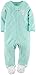 Carter's Baby Girls' Dot Terry Footie (Baby) - Mint - 9 Months