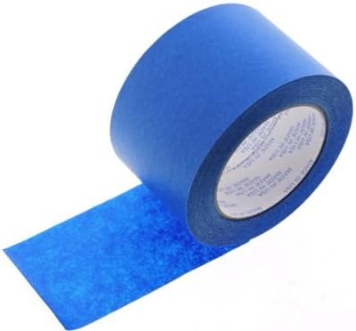 1 Roll Premium 3" in x 60 yd USA PRO Grade Professional Blue Painters Tape Masking Trim Edge Clean Release Easy Removal NO RESIDUE (72MM x 55M 2.82 inch). 3D Printer bed deck cover 3D Print Removal