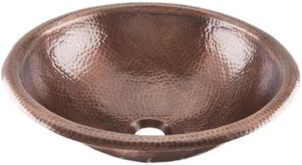 Thompson Traders 2RP 15-1/2" Drop In / Undermount Alder II Round Handcrafted Cop, Medium Antique Copper