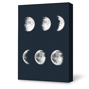 Canvas Wall Art for Living Room,Bedroom Home Artwork Paintings Beautiful Moonlight Ready to Hang - 12x18 inches