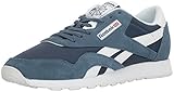 Reebok Men's CL Nylon Fashion Sneaker, Brave Blue/White, 11 M US