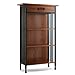 Leick Home 11262 Ironcraft Mantel Height Rustic Bookcase with Drawer Storage, 12