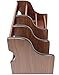 Executive Office Solutions Wooden Desk Organizer - 1 Drawer, 2 Mail/File/Paper Holders, 4 Compartments for Office Supplies and Desk Accessories Cherry/Black (EOS-WO5)
