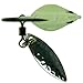QualyQualy Glow Fishing Jigs with Spoons Spinner Willow Blades 3.5g/0.12oz 7g/0.24oz 10g/0.35oz 14g/0.49oz Glow Lead Fish Jig Heads Fishing Hooks Saltwater Freshwater 10Pcs