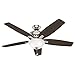 Hunter Newsome Indoor Ceiling Fan with Light and Pull Chain Control, 56