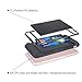 iPhone 7 Plus Case, Moonmini Card Slot Holder Shockproof Slim Fit Dual Layer Armor Wallet Protective Cover for iPhone 7 Plus - Black