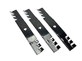 Set OF 3, Mulching Blades Replace 180054, 173921, or 193920 Blades, 48" Deck on Craftsman, Poulan, Husqvarna