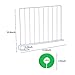 TOPHOUSE 4 Pack Metal Shelf Divider for Closet with 8 Clothing Size Dividers Round Hangers Closet Dividers（White）
