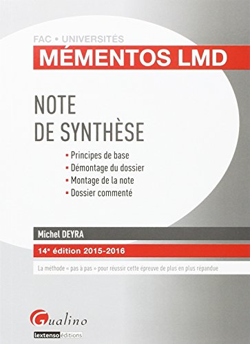 Note de synthèse