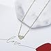 S.J JEWELRY Fremttly Womens Simple Delicate Handmade 14K Gold Filled/Rose Gold/Silver Simple Delicate Heart and Bar Chokers Necklace for Mothers Day-CK6-S Heart