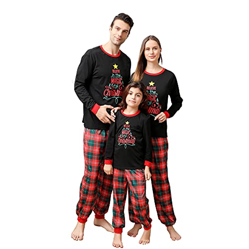Matching Family Christmas Pajamas Set, Xmas Holiday PJs for Women