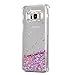 Galaxy S8 Case,Soundmounds Galaxy S8 Glitter Flowing Liquid Floating Fashion Bling Case Cover for Samsung Galaxy S8. (Pink)