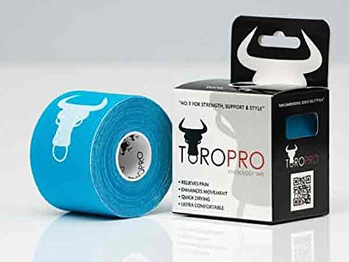 Toropro Kinesiology Tape 5cm Wide with Bulls Head Logo 5 Meters Long Blue