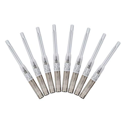 JieyueJewelry 8 Pack Piercing Needles Surgical Steel IV Catheter Needles Fits for Ear Nose Lip Tongue Belly Nipple Tattoo Body Piercing Needles Supply (16 Gauge)