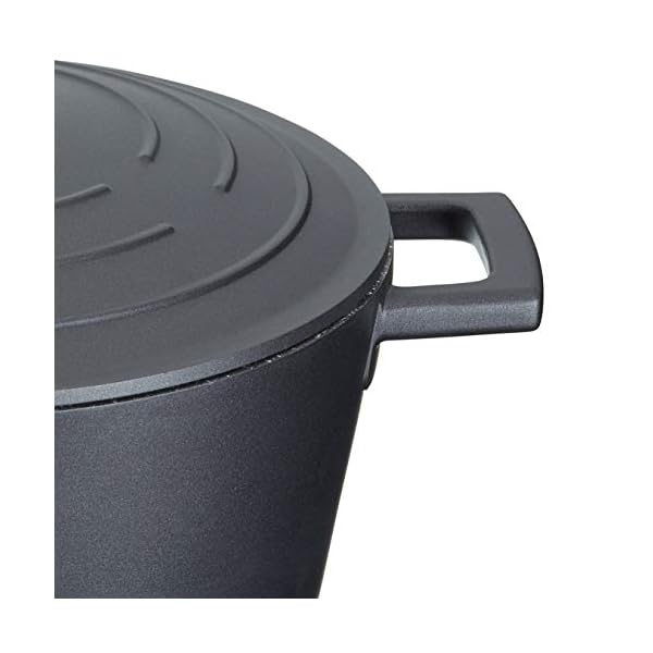 MasterClass-MCMCRD24-Lightweight-Casserole-Dish-with-Lid-Cast-Aluminium-Black-4-Litre-24-cm MasterClass Casserole Dish With Lid, Medium 4L/24 cm, Lightweight Cast Aluminium, Induction Hob And Oven Safe, Black