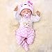 OtardDolls Reborn Baby Dolls Lifelike Realistic Sleeping Girl with Puppy Clothes Soft Vinyl Children Gifts (Lovely Puppy)