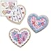 Fun Express Valentine Cookie Foam Magnets Craft Kit - Makes 12 - Valentine's Day Crafts for Kids