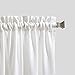 jinchan Privacy Semi Sheer White Curtains for Bedroom Casual Weave Window Curtains for Living Room Linen Drapes White Window Curtain 84 inch Long 2 Panels
