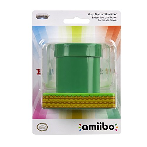 Pdp super mario pipe amiibo figure stand