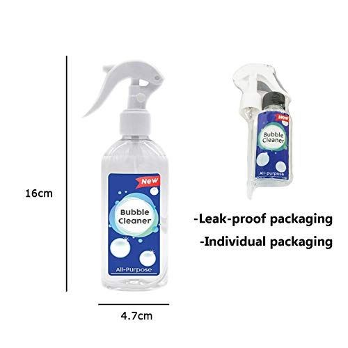 Kitchen Bubble Foam Cleaner Spray, All Purpose Grease Bubble Cleaner Rinse Free Remove Rusts