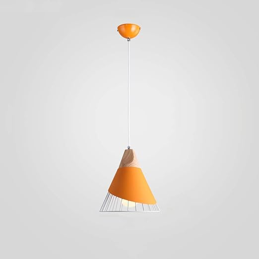 modern orange pendant light