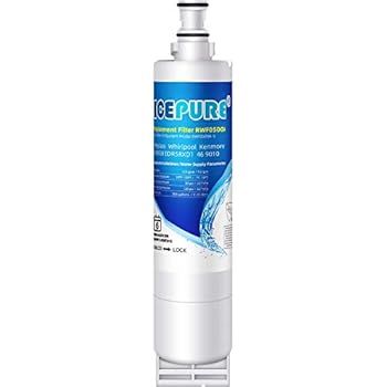 ICEPURE 4396508 Refrigerator Water Filter Compatible with Whirlpool 4396508, 4396510, Filter 5, EDR5RXD1, NL240V, WFL400, lc400v, 4392857, RWF0500a 1 PACK