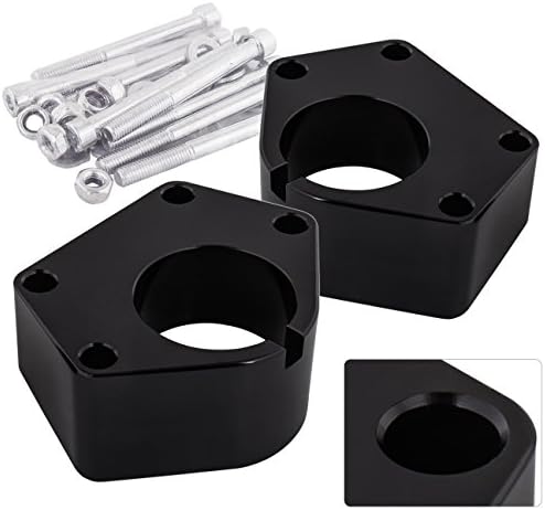 AJP Distributors2" Front Strut Spacer Leveling Lift Kit Suspension Black Compatible/Replacement For T100 Pickup IFS 4WD 1986 1987 1988 1989 1990 1991 1992 1993 1994 1995 86 87 88 89 90 91 92 93 94 95