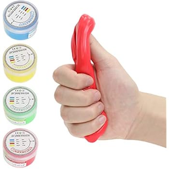Therapy Putty for Hand, Finger and Grip Strength: Variable Resistance Container for Occupational and Physical Therapy, Stress Relief and Resistive Hand Exercise Rehab Megasanity (4-Pack)