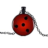 Naruto Shippuden Sharingan Pendant Chain Necklace - Black/Metal (1)
