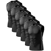 ATTIQOZI Men's Dry Fit Workout Tank Top Muscle Sleeveless Shirts for Men Compression Tank Top Gym Bodybuilding Running