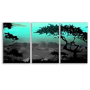 Canvas Wall Art Abstract Cloud Tree Pictures Home Wall Decorations for Bedroom Living Room Oil Paintings Canvas Prints Framed - 16"x24" x 3 Panels