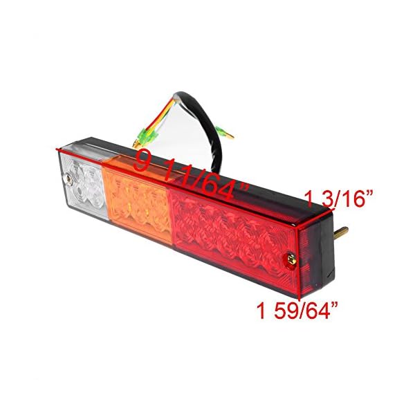 20-LED-Trailer-Tail-Lights-Glamouric-Brake-Rear-Lights-Turn-Signal-Reverse-Lamp-3W-IP65-Waterproof-RV-Stop-taillights-Red-Amber-White-for-Cars-Boats-Trucks-Pack-of-2