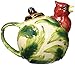 Cosmos Gifts Holiday/Seasonal Ceramic Cardinal Teapot, 5-1/4-Inch