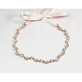 Serenity Rose Gold Tone Wedding Headband