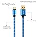 Galaxy S7/S6 Charger, 3 Pack 6Ft Perfect for Family Long Braided Fast Micro USB 2.0 A to Micro B Android Charging Cable for Samsung Galaxy S7 S6 Edge,Note 4 5,LG G3 G4,HTC,Nexus,More (Red/Gold/Blue)