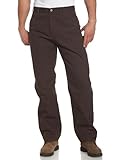 Carhartt Men's Washed Duck Work Dungaree Utility Pant B11,Dark Brown,36 x 30