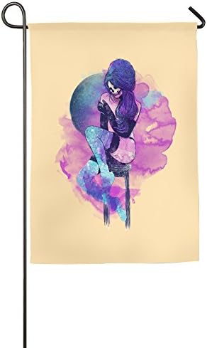 Outdoor Flags Lady Skull Dancer Mini Flag